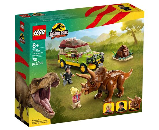 Конструктор LEGO Jurassic World Исследование трицератопсов 281 деталь (76959)