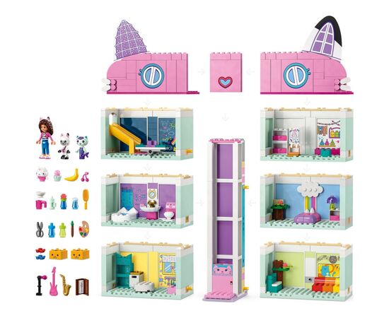 Конструктор LEGO Gabby's Dollhouse Ляльковий будиночок Ґаббі 498 деталей (10788), зображення 3 Конструктор LEGO Gabby's Dollhouse Ляльковий будиночок Ґаббі 498 деталей (10788), зображення 3