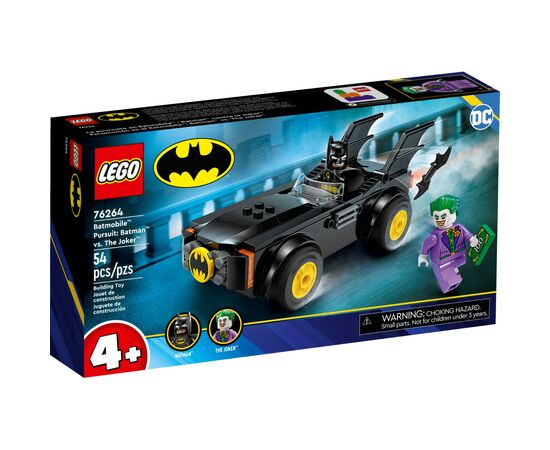 Конструктор LEGO DC Batman Погоня на Бэтмобиле: Бэтмен против Джокера 54 детали (76264)
