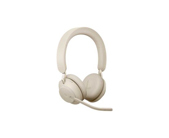 Наушники Jabra Evolve2 65 Link380c MS Stereo Beige (26599-999-898), изображение 2 Наушники Jabra Evolve2 65 Link380c MS Stereo Beige (26599-999-898), изображение 2