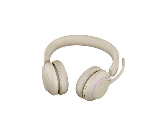 Наушники Jabra Evolve2 65 Link380c MS Stereo Beige (26599-999-898), изображение 4 Наушники Jabra Evolve2 65 Link380c MS Stereo Beige (26599-999-898), изображение 4
