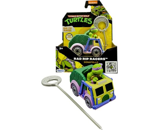 Игровой набор Funrise TMNT Черепашки-ниндзя классические Гонщик с лаунчером Донателло (71019), изображение 2 Игровой набор Funrise TMNT Черепашки-ниндзя классические Гонщик с лаунчером Донателло (71019), изображение 2