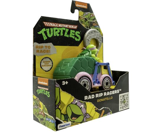 Игровой набор Funrise TMNT Черепашки-ниндзя классические Гонщик с лаунчером Донателло (71019), изображение 4 Игровой набор Funrise TMNT Черепашки-ниндзя классические Гонщик с лаунчером Донателло (71019), изображение 4