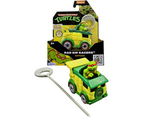 Игровой набор Funrise TMNT Черепашки-ниндзя классические Гонщик с лаунчером Рафаэль (71020), изображение 3 Игровой набор Funrise TMNT Черепашки-ниндзя классические Гонщик с лаунчером Рафаэль (71020), изображение 3