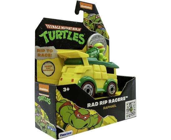 Игровой набор Funrise TMNT Черепашки-ниндзя классические Гонщик с лаунчером Рафаэль (71020), изображение 4 Игровой набор Funrise TMNT Черепашки-ниндзя классические Гонщик с лаунчером Рафаэль (71020), изображение 4