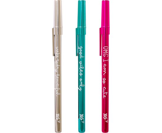Ручка шариковая Yes Happy pen синяя (411934), изображение 2