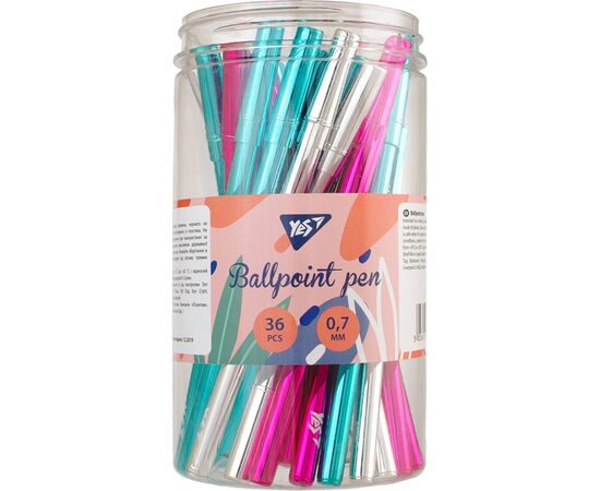 Ручка шариковая Yes Happy pen синяя (411934), изображение 4