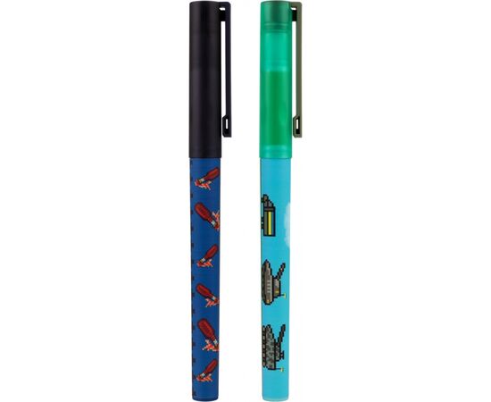 Ручка шариковая Yes 8bit UA Fire 0,7 мм синяя (412116), изображение 2 Ручка шариковая Yes 8bit UA Fire 0,7 мм синяя (412116), изображение 2