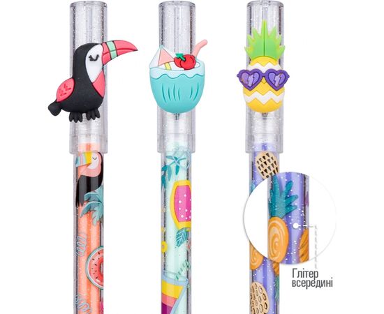 Ручка кулькова Yes Aloha Party 0,7 мм синя (412074), зображення 4 Ручка кулькова Yes Aloha Party 0,7 мм синя (412074), зображення 4