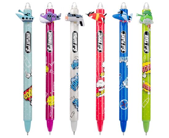 Ручка кулькова Yes Comic machines автоматична 0,7 мм синя (412004), зображення 2 Ручка кулькова Yes Comic machines автоматична 0,7 мм синя (412004), зображення 2