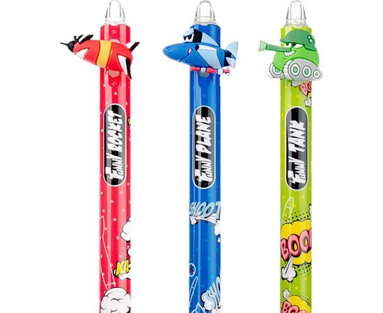 Ручка кулькова Yes Comic machines автоматична 0,7 мм синя (412004), зображення 4 Ручка кулькова Yes Comic machines автоматична 0,7 мм синя (412004), зображення 4