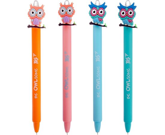 Ручка шариковая Yes Cute owl автоматическая 0,7 мм синяя (412007), изображение 2 Ручка шариковая Yes Cute owl автоматическая 0,7 мм синяя (412007), изображение 2