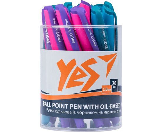 Ручка кулькова Yes Ergo 1 мм синя (411994), зображення 4 Ручка кулькова Yes Ergo 1 мм синя (411994), зображення 4