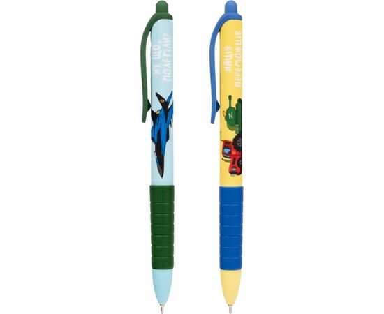 Ручка шариковая Yes Мстители автоматическая 0,7 мм синяя в ассортименте (412117), изображение 2