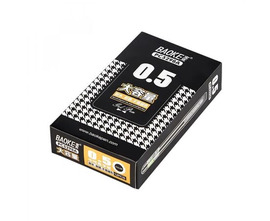 Ручка гелевая Baoke Simple 0.5 мм, черная (PEN-BAO-PC3298A-B), изображение 2 Ручка гелевая Baoke Simple 0.5 мм, черная (PEN-BAO-PC3298A-B), изображение 2