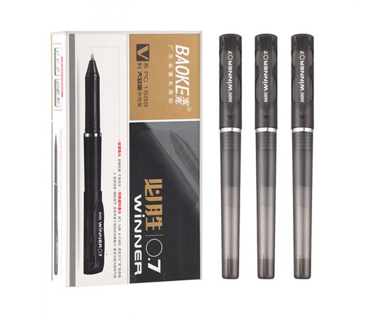 Ручка гелевая Baoke Winner 0.7 мм, черная (PEN-BAO-PC1688-B), изображение 2
