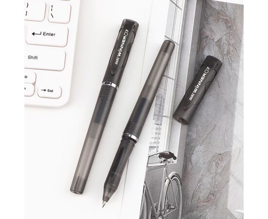 Ручка гелевая Baoke Winner 0.7 мм, черная (PEN-BAO-PC1688-B), изображение 3
