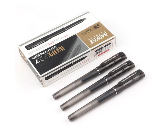 Ручка гелевая Baoke Winner 0.7 мм, черная (PEN-BAO-PC1688-B), изображение 4