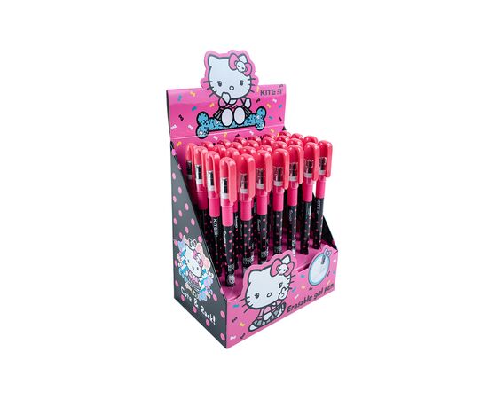 Ручка гелевая Kite пиши-стирай Hello Kitty, синяя (HK23-068), изображение 2 Ручка гелевая Kite пиши-стирай Hello Kitty, синяя (HK23-068), изображение 2
