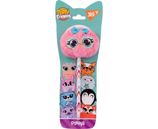 Ручка кулькова Yes Fluffy Friends - сова Саллі (412093), зображення 3 Ручка кулькова Yes Fluffy Friends - сова Саллі (412093), зображення 3
