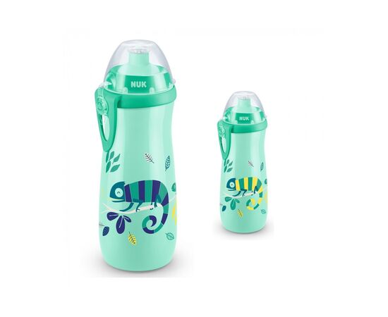 Поильник-непроливайка Nuk Спортивна чашка Ящірка 450 мл хамелеон (3952429), изображение 2