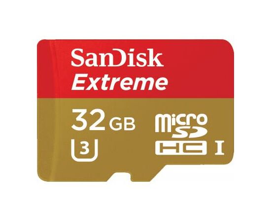 Карта пам'яті SanDisk 32GB microSD class 10 V30 A1 UHS-I U3 Extreme Action (SDSQXAF-032G-GN6AA)