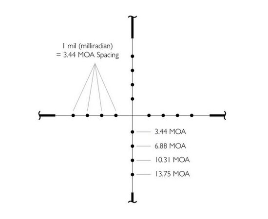 Оптический прицел Hawke Vantage 2-7x32 AO (Mil Dot) (14111), изображение 3 Оптический прицел Hawke Vantage 2-7x32 AO (Mil Dot) (14111), изображение 3