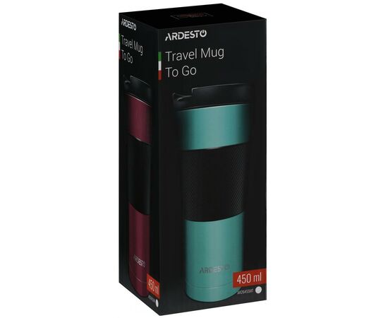 Термокружка Ardesto To Go 450 мл Black (AR2645SMB), изображение 7