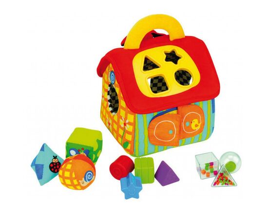 Развивающая игрушка K’S KIDS Сортер мягкий Домик (KA10460-2GB), изображение 2 Развивающая игрушка K’S KIDS Сортер мягкий Домик (KA10460-2GB), изображение 2