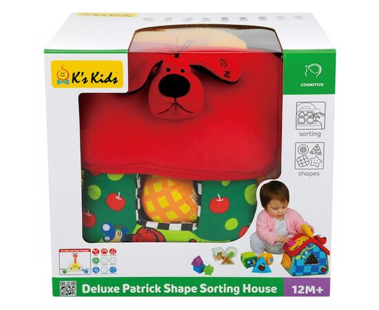 Развивающая игрушка K’S KIDS Сортер мягкий Домик (KA10460-2GB), изображение 6 Развивающая игрушка K’S KIDS Сортер мягкий Домик (KA10460-2GB), изображение 6