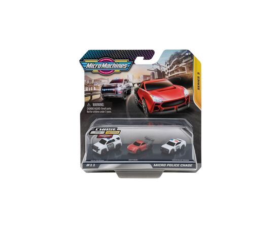 Машина Micro Machines Полицейская погоня W3, 3 шт (6625992)