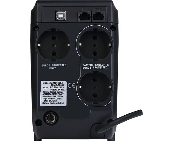 Источник бесперебойного питания Powercom IMD-825 AP Schuko, изображение 3 Источник бесперебойного питания Powercom IMD-825 AP Schuko, изображение 3