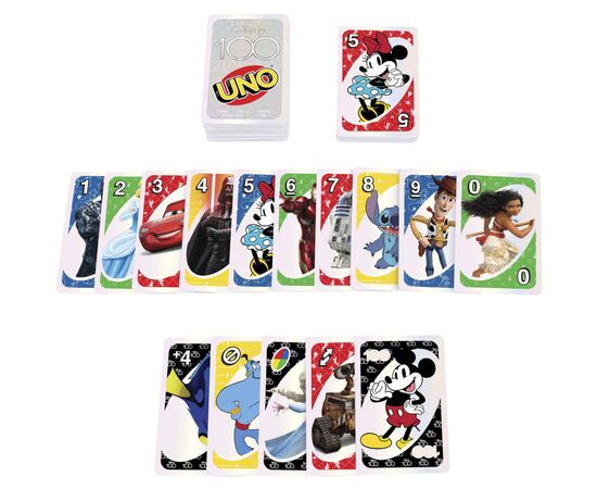 Настольная игра UNO Disney 100 (HPW21), изображение 6 Настольная игра UNO Disney 100 (HPW21), изображение 6