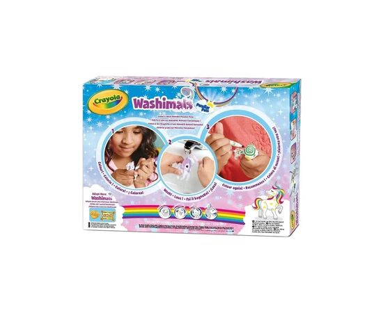 Набор для творчества Crayola Washimals Казкові тварини з ванною (25-7191), изображение 4 Набор для творчества Crayola Washimals Казкові тварини з ванною (25-7191), изображение 4