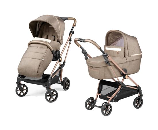 Коляска Peg-Perego 2 в 1 Vivace Mon Amour, рожеве золото (PACK-VIV2100000001)