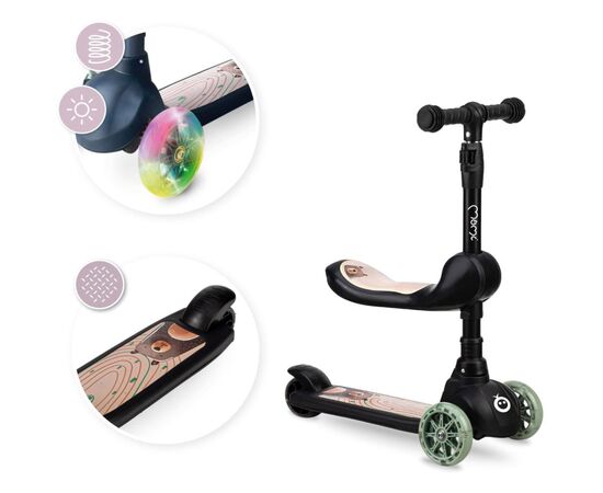 Самокат MoMi Kiuru black (HUBA00035), зображення 9 Самокат MoMi Kiuru black (HUBA00035), зображення 9