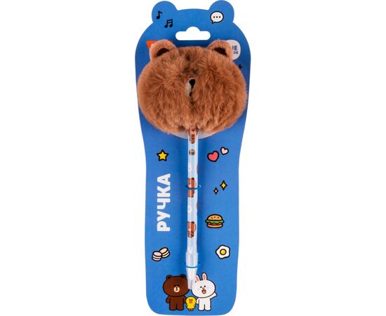 Ручка кулькова Yes пухнаста Line Friends' Sally (412113), зображення 2