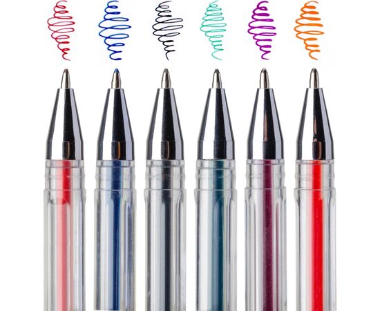 Ручка гелевая Yes Classic набор 6 шт (420371), изображение 3