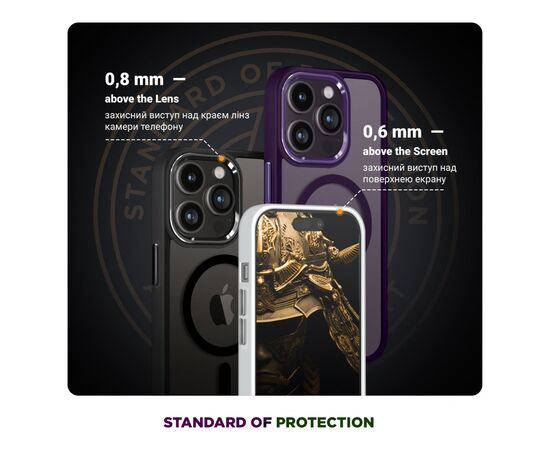 Чохол до мобільного телефона Armorstandart Unit MagSafe Apple iPhone 14 Pro Max Matte Clear Silver (ARM70438), зображення 4 Чохол до мобільного телефона Armorstandart Unit MagSafe Apple iPhone 14 Pro Max Matte Clear Silver (ARM70438), зображення 4