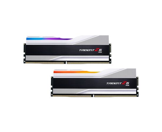 Модуль пам'яті для комп'ютера DDR5 32GB (2x16GB) 6000 MHz Trident Z5 NEO RGB Silver G.Skill (F5-6000J3040F16GX2-TZ5RS)