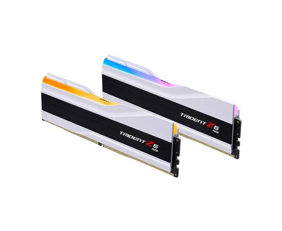 Модуль памяти для компьютера DDR5 32GB (2x16GB) 6400 MHz Trident Z5 RGB White G.Skill (F5-6400J3239G16GX2-TZ5RW), изображение 3 Модуль памяти для компьютера DDR5 32GB (2x16GB) 6400 MHz Trident Z5 RGB White G.Skill (F5-6400J3239G16GX2-TZ5RW), изображение 3