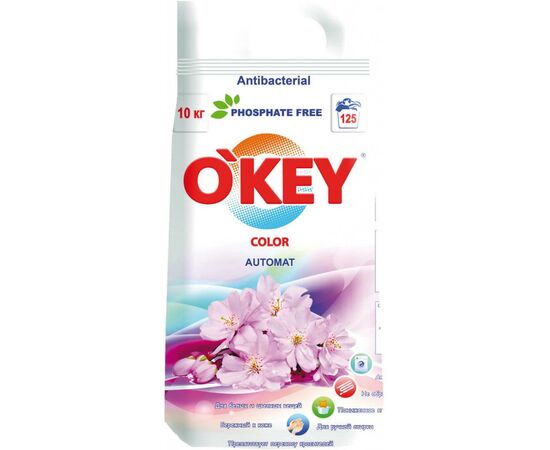 Стиральный порошок O'KEY Цветочный букет 10 кг (4820049381733)