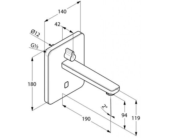 Смеситель KLUDI ZENTA (3850005), изображение 2 Смеситель KLUDI ZENTA (3850005), изображение 2