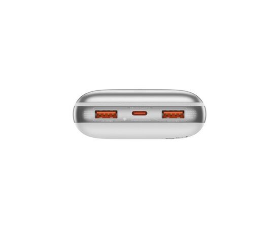 Батарея универсальная Baseus Bipow Pro 20000mAh, 22.5W, QC/3.0, White (PPBD030002), изображение 5 Батарея универсальная Baseus Bipow Pro 20000mAh, 22.5W, QC/3.0, White (PPBD030002), изображение 5