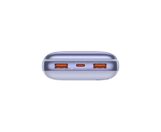 Батарея универсальная Baseus Bipow Pro 20000mAh, 22.5W, QC/3.0, Violet (PPBD030005), изображение 5 Батарея универсальная Baseus Bipow Pro 20000mAh, 22.5W, QC/3.0, Violet (PPBD030005), изображение 5