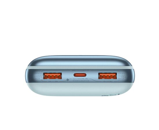 Батарея универсальная Baseus Pro 20000mAh, 22.5W, Blue, with USB-A - USB-C 3A 0.3m cable (PPBD040303), изображение 5 Батарея универсальная Baseus Pro 20000mAh, 22.5W, Blue, with USB-A - USB-C 3A 0.3m cable (PPBD040303), изображение 5