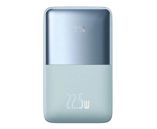 Батарея універсальна Baseus Pro 20000mAh, 22.5W, Blue, with USB-A - USB-C 3A 0.3m cable (PPBD040303)