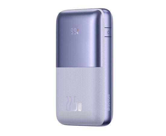 Батарея универсальная Baseus Pro 20000mAh, 22.5W, Violet, with USB-A - USB-C 3A 0.3m cable (PPBD040305), изображение 3 Батарея универсальная Baseus Pro 20000mAh, 22.5W, Violet, with USB-A - USB-C 3A 0.3m cable (PPBD040305), изображение 3
