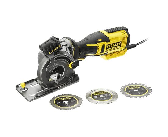 Дискова пила Stanley FatMax, 650 Вт, 4500 об/хв, диск 89 мм, 2.1 кг, кейс (FME380K), зображення 2 Дискова пила Stanley FatMax, 650 Вт, 4500 об/хв, диск 89 мм, 2.1 кг, кейс (FME380K), зображення 2