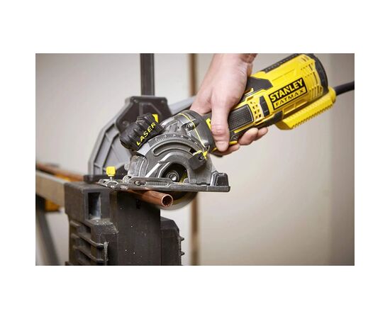 Дискова пила Stanley FatMax, 650 Вт, 4500 об/хв, диск 89 мм, 2.1 кг, кейс (FME380K), зображення 6 Дискова пила Stanley FatMax, 650 Вт, 4500 об/хв, диск 89 мм, 2.1 кг, кейс (FME380K), зображення 6